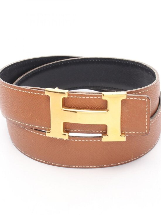 Hermes Belt Constance Noir Gold Reversible Calf main image 6